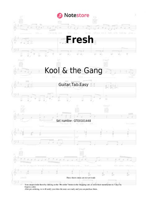 fresh atabs|Fresh chords & tabs by Kool And The Gang @ 911Tabs.